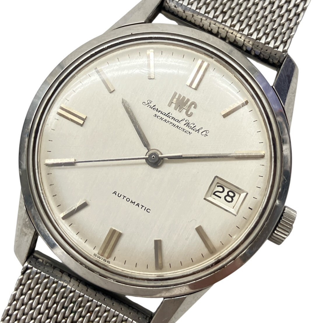 O003-SG3-2000◎ IWC Ineternational Watch Co. R810AD シャフハウゼン AUTOMATIC ラウンド Cal.8541B ヴィンテージ デイト 稼働 KA拍卖