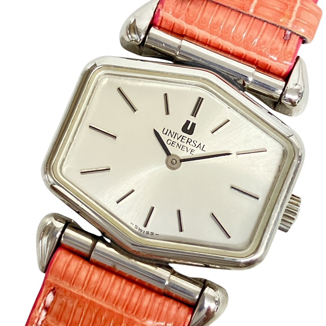 O024-G19-1636◎ UNIVERSAL GENEVE ユニバーサルジュネーブ レディース腕時計 811625 手巻き MT 2針 ヴィンテージ 稼働 KA拍卖