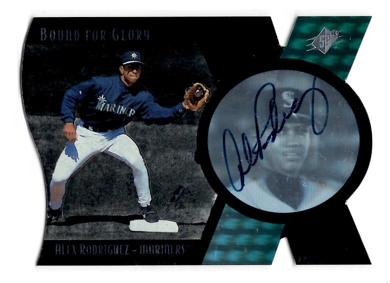 MLB 1997 UD SPX BOUND FOR GLORY Supreme Signatures ALEX RODRIGUEZ Aロッド Autograph 直筆サインカード 新品ミント状態品拍卖