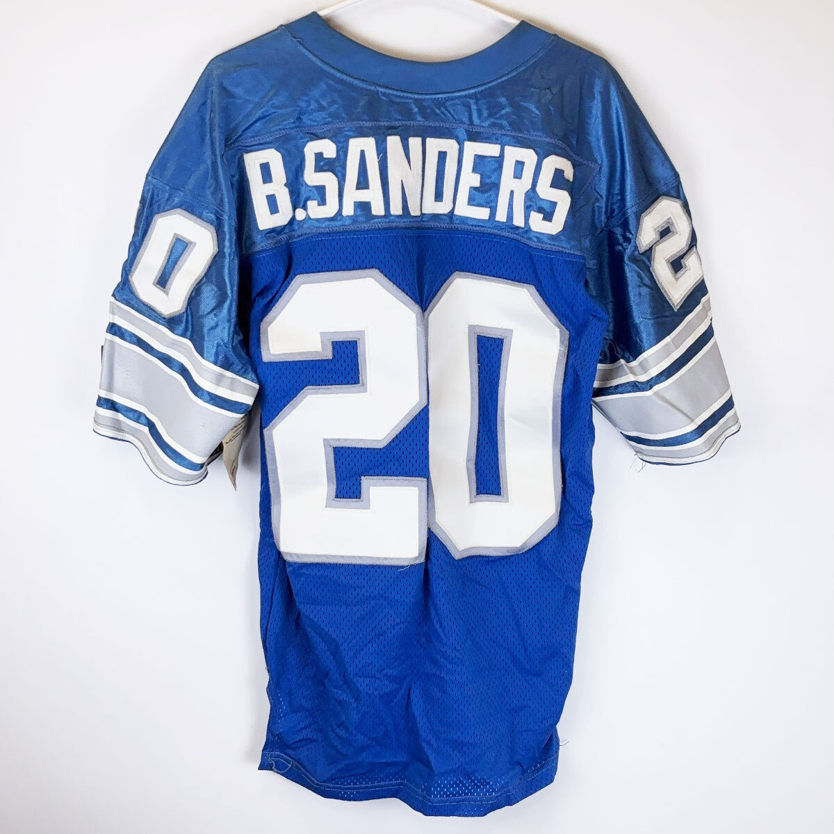 【中古】ウイルソン NFL Lions デトロイト・ライオンズ ユニフォーム ジャージ #20 B.SANDERS バリー・サンダース 44 Wilson アメフト拍卖