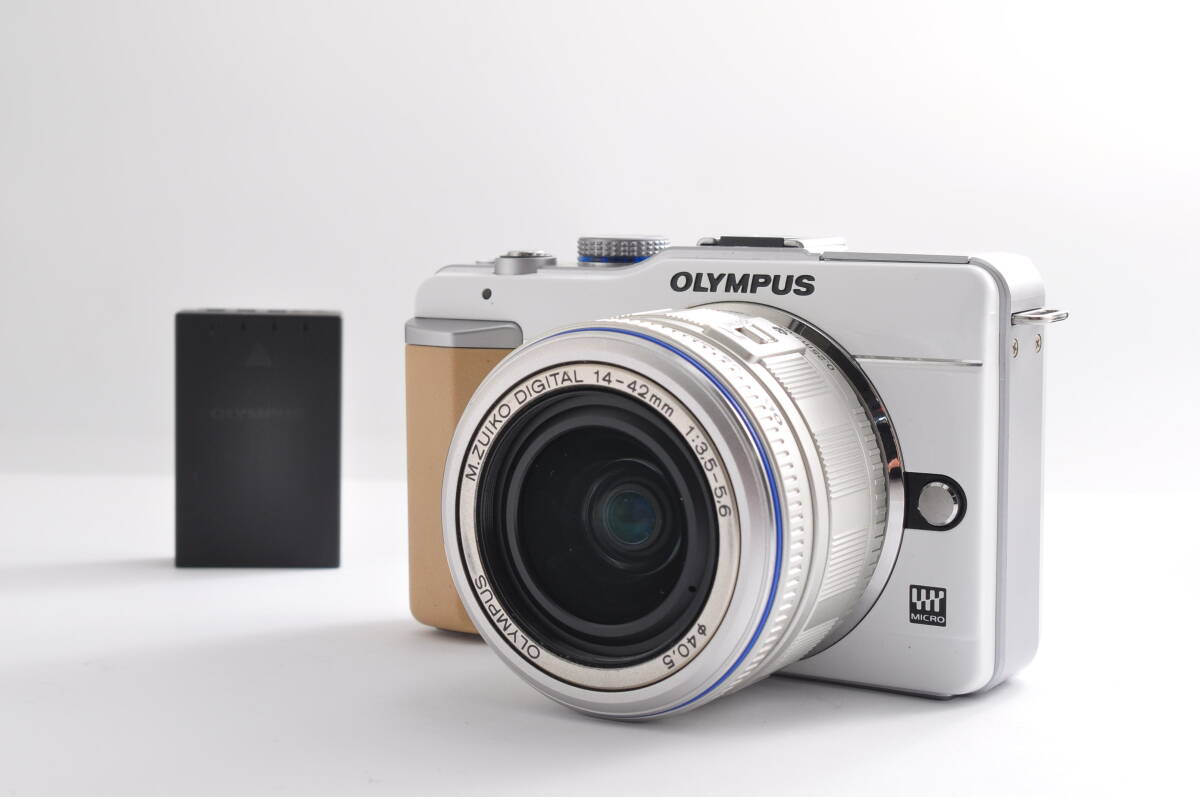 【XB2070】Olympus Pen E-PL1 + M.Zuiko Digital 14-42mm f/3.5-5.6 シャッター回数 792枚 オリンパス ペン デジタルカメラ拍卖