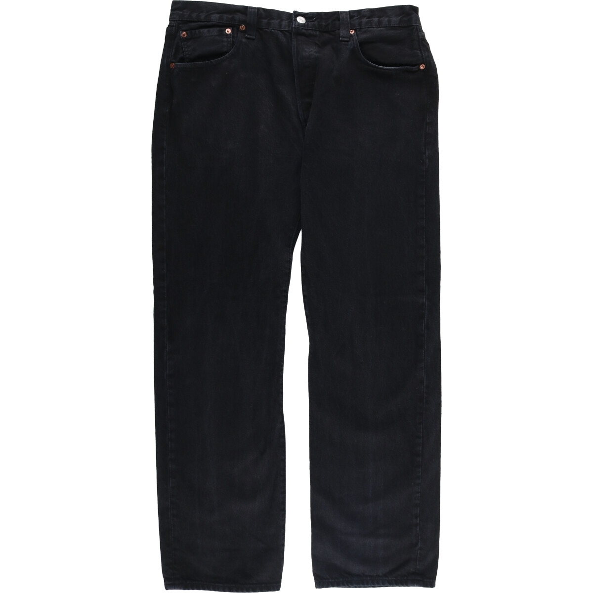 古着 リーバイス Levi's 501 STRAIGHT LEG BUTTON-FLY ブラックデニム ストレートデニムパンツ メンズw37相当 /eaa588180 【SS2603_10】拍卖