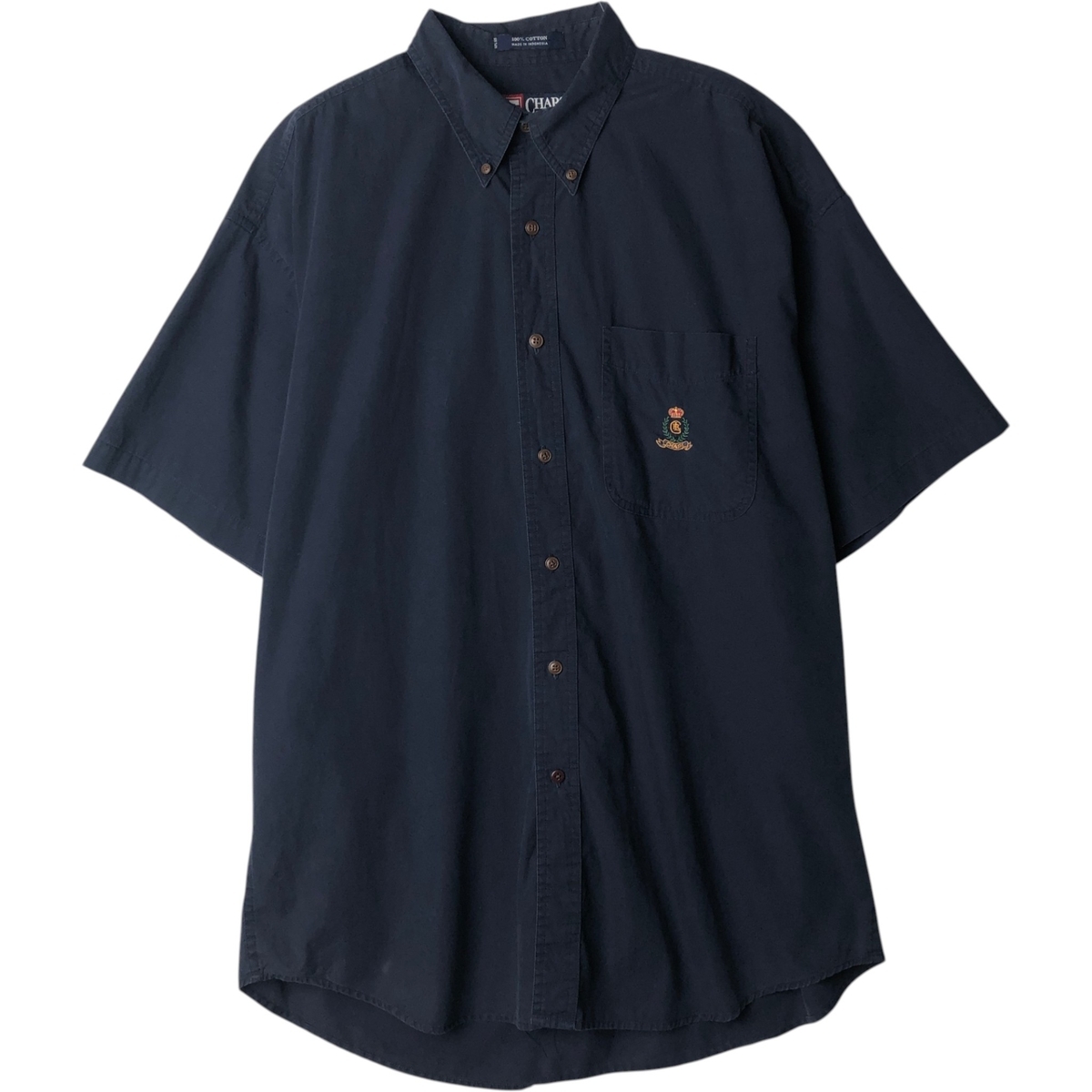 古着 ラルフローレン Ralph Lauren CHAPS チャップス 半袖 ボタンダウンシャツ メンズL相当 /eaa495236拍卖