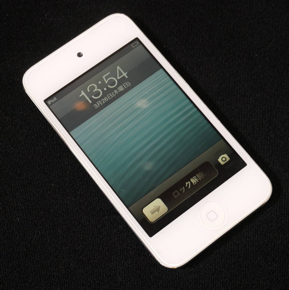 ▼送料210円(R803-F154) 動作品 初期化済み Apple iPod touch 第4世代 8GB ホワイト A1367 MD057J拍卖