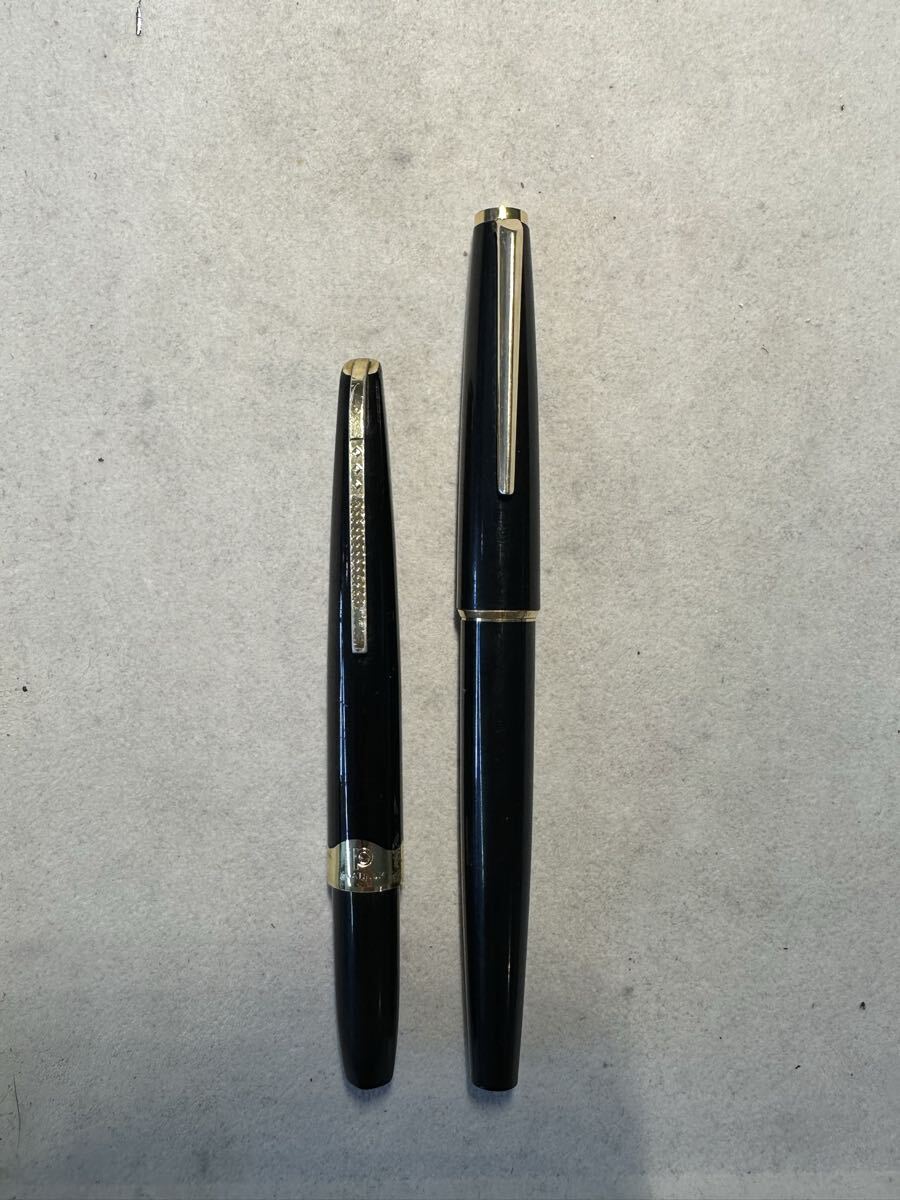 【筆先18K&585刻印あり】万年筆 2本セット プラチナ&モンブラン 1円〜【275.YUB】 拍卖