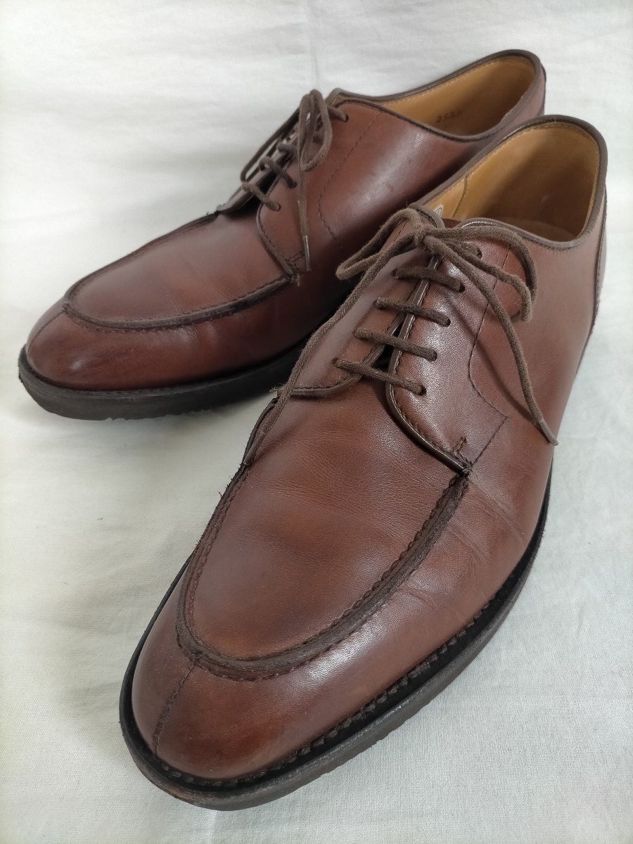 REGAL GEOX リーガル ジェオックス W949 Uチップ ビジネスシューズ size-25.5cmD ブラウン ★ドレスシューズ拍卖
