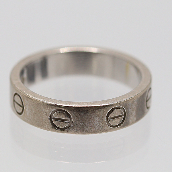 1円 カルティエ ラブリング 750WG ミニラブ #48 4.5g アクセサリー ジュエリー 0460900 10KHT AKO 17109 SMZ拍卖