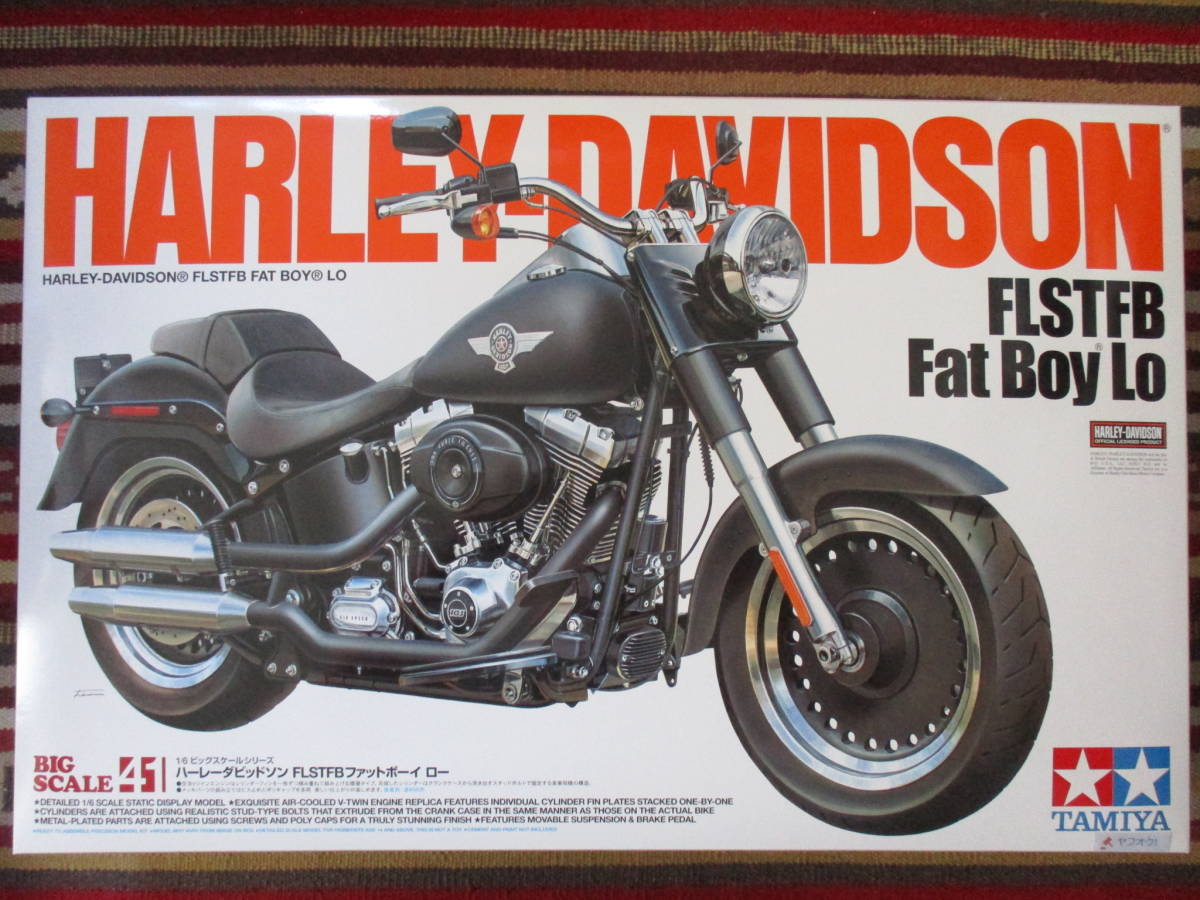 タミヤ 1/6 ハーレーダビッドソン FLSTFB ファットボーイ ロー Fat Boy Lo Harley-Davidson拍卖