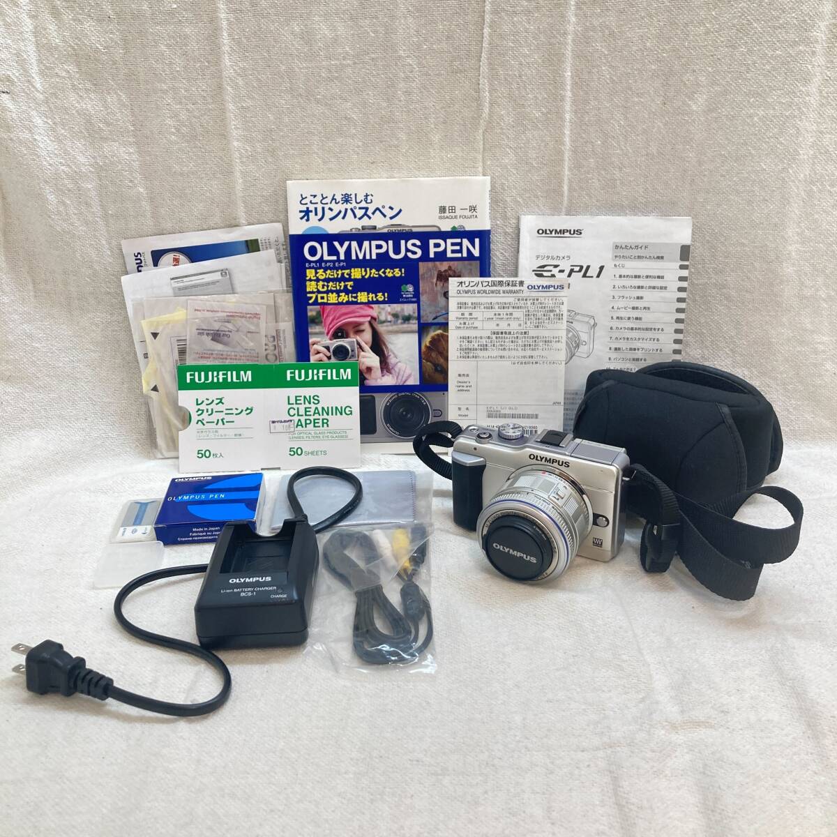 ♪♪#32749 OLYMPUS オリンパス PEN E-PL1 レンズ 14-42mm 1:3.5-5.6 ※通電確認済♪♪拍卖