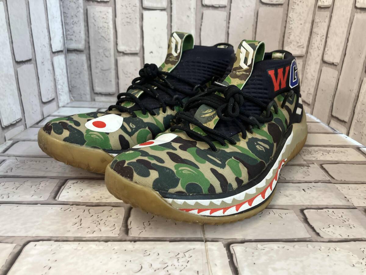 adidas アディダス スニーカー A BATHING APE DAME4 AP9974 27.5cm スポーツ拍卖