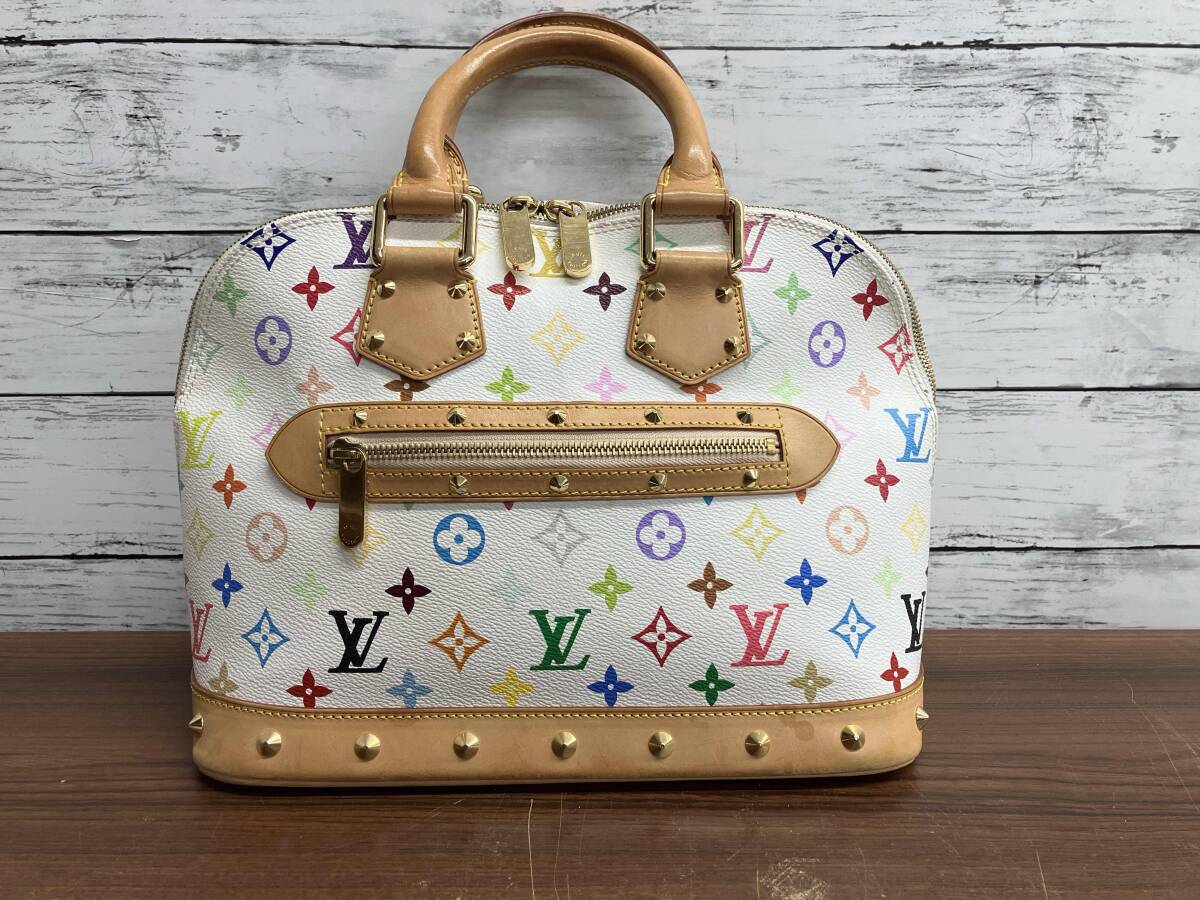 【鑑定書付き】LOUIS VUITTON/モノグラム・マルチカラー FL0053/アルマ バッグ 店舗受取可拍卖