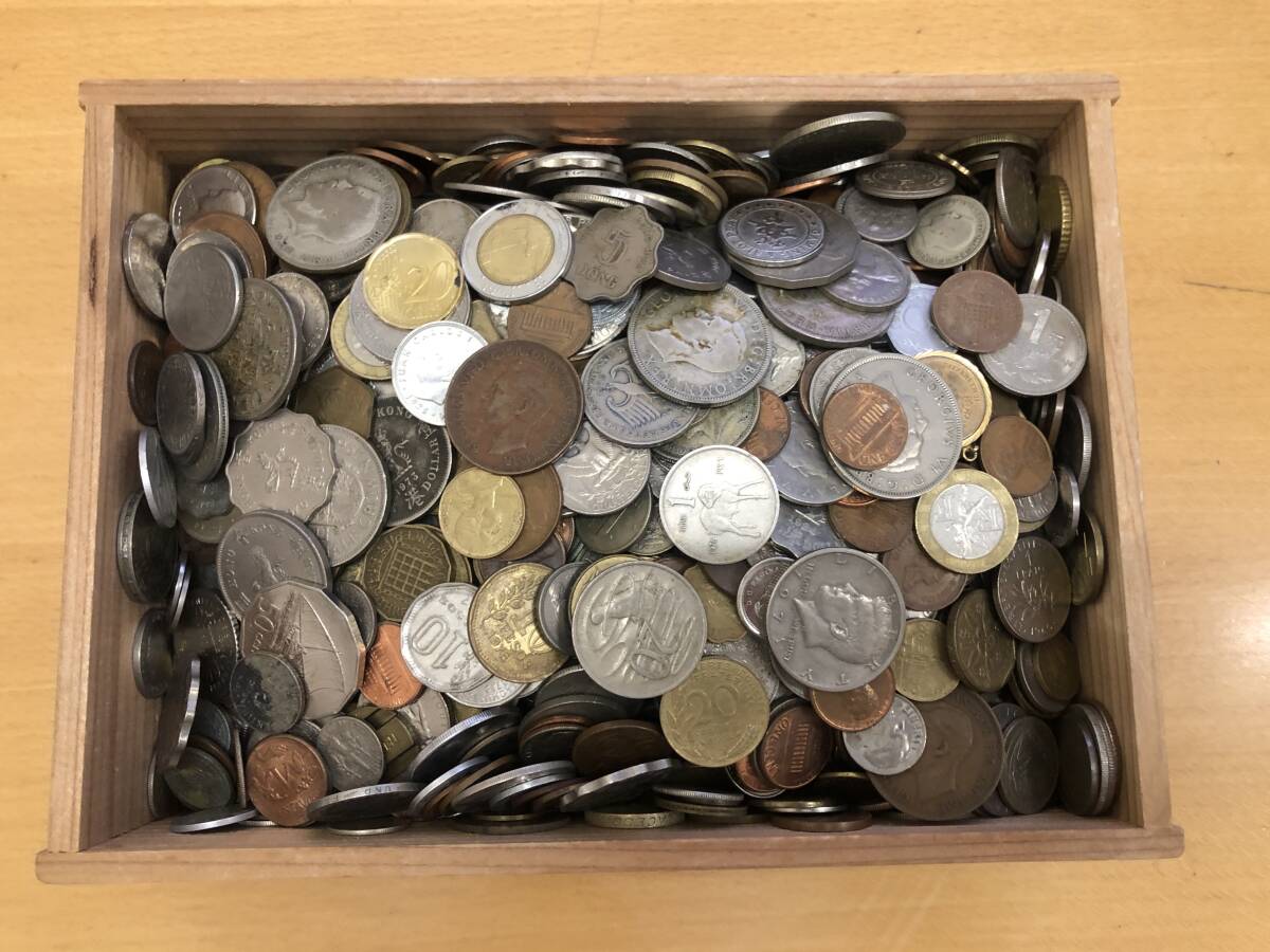 ●外国コインいろいろ 古銭 硬貨 大量 おまとめ 未選別 約5510g●拍卖