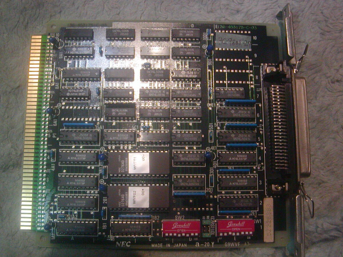 ★☆PC-9801-27 5インチ固定ディスクインタフェースボード SASI HDD接続用 G9WVF☆★拍卖