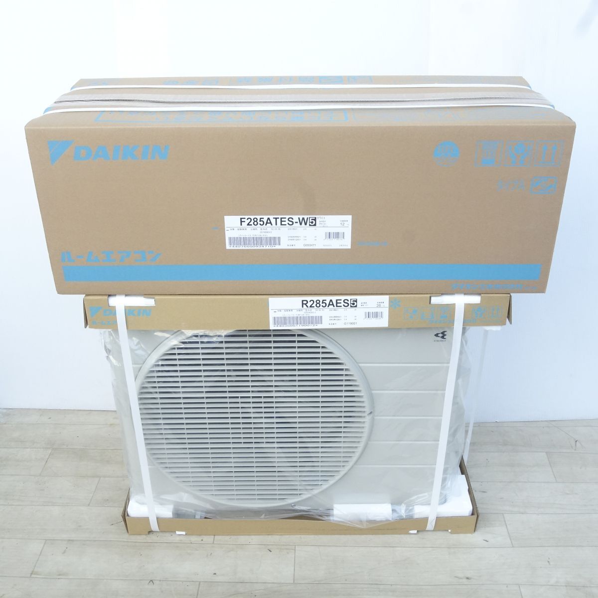 106 【未開封】DAIKIN ダイキン ルームエアコン 室内機(F285ATES-W)・室外機(R285AES) およそ10畳 2.8kW 100V 2025年モデル拍卖