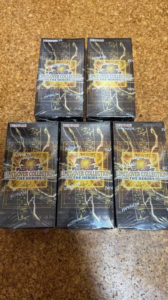 【新品未開封5BOX】シュリンク付!遊戯王リミットオーバーコレクション ヒーローズ LIMIT OVER COLLECTION THE HEROES拍卖