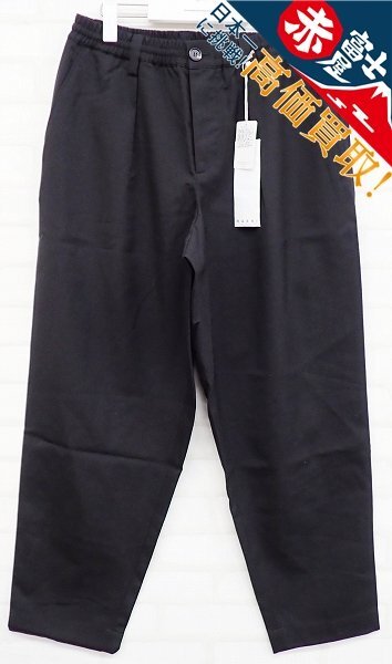 4P3158/未使用品 MARNI コットンツイル1Pシャーリングテーパードパンツ マルニ拍卖