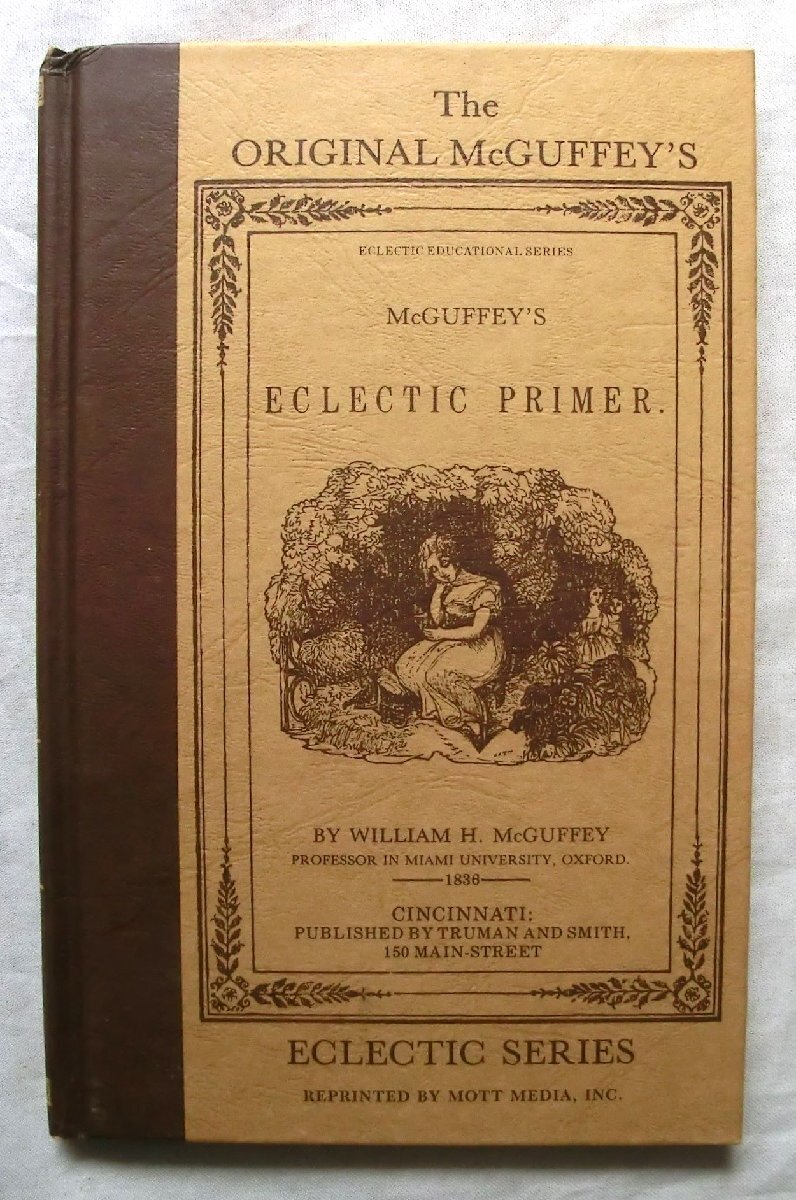 19世紀 アメリカ教科書 マクガフィー読本 洋書 McGuffey's Eclectic Primer アルファベット 挿絵 銅版画 初等学習 入門教科書 英語拍卖