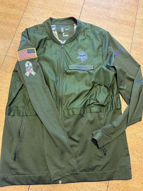 NFL NIKE salute to service ミネソタ バイキングス Minnesota vikings アメリカンフットボール ジャケット 軍人 迷彩拍卖