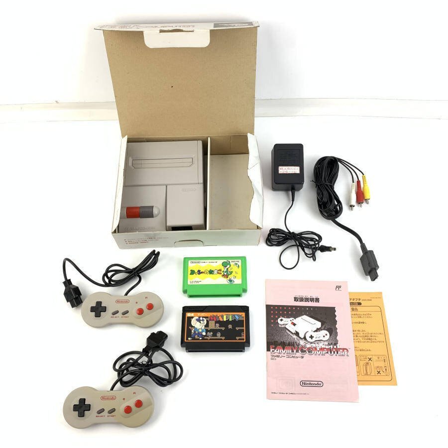 NINTENDO 任天堂 HVC-101 ニューファミコン ゲーム機本体 箱説付き ファミリーコンピューター FC*簡易検査品拍卖