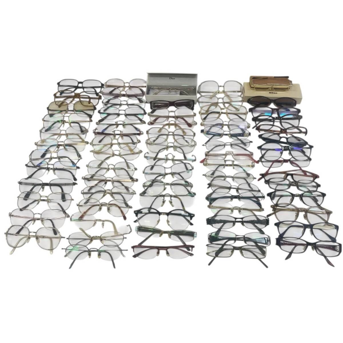 ☆1円グッチ ディオール セリーヌ YSL バーバリー ダンヒルなどブランドフレーム含む アイウェア大量おまとめセット メガネ 眼鏡拍卖