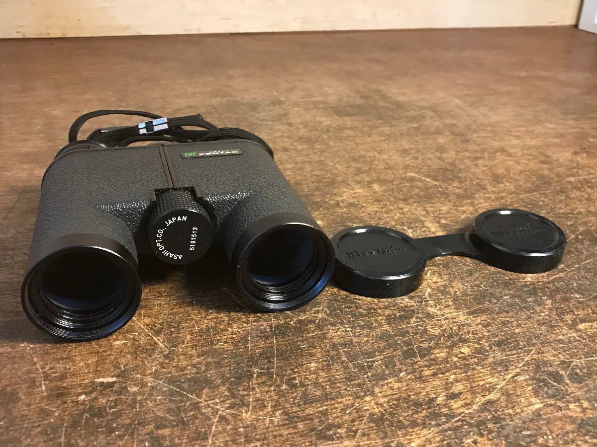 AB-1581 ASAHI PENTAX SMC 双眼鏡 8×30 7.0° アウトドア 観戦 バードウォッチング 524g 背面のレンズのキャップが1点不足あり/くATら拍卖