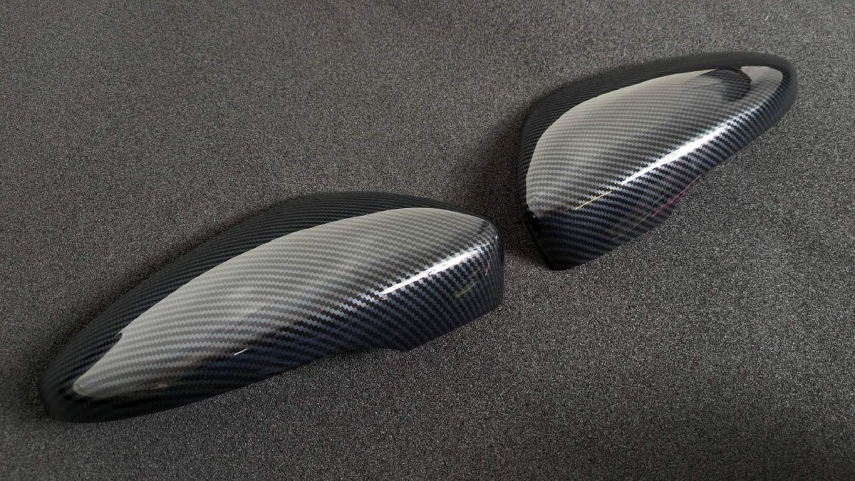 スポーティ全開♪ カーボン ルック ドアミラー カバー フォルクスワーゲン シロッコ TSI 2.0TSI R Rライン Rレカロ ディナミッシュ拍卖