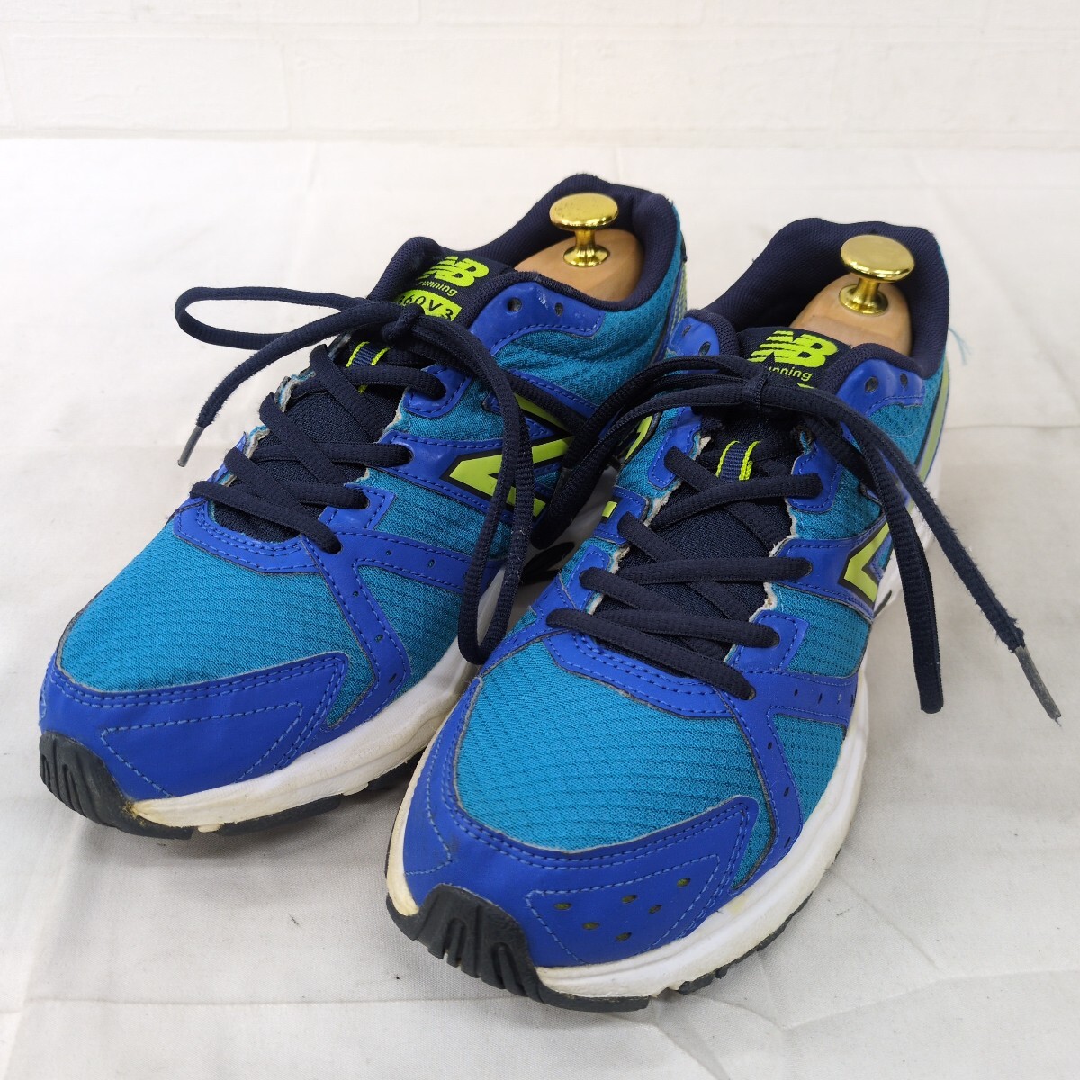 2032▲ New Balance ニューバランス メンズ サイズ25.0 スニーカー ブルー ランニングシューズ ウォーキングシューズ拍卖