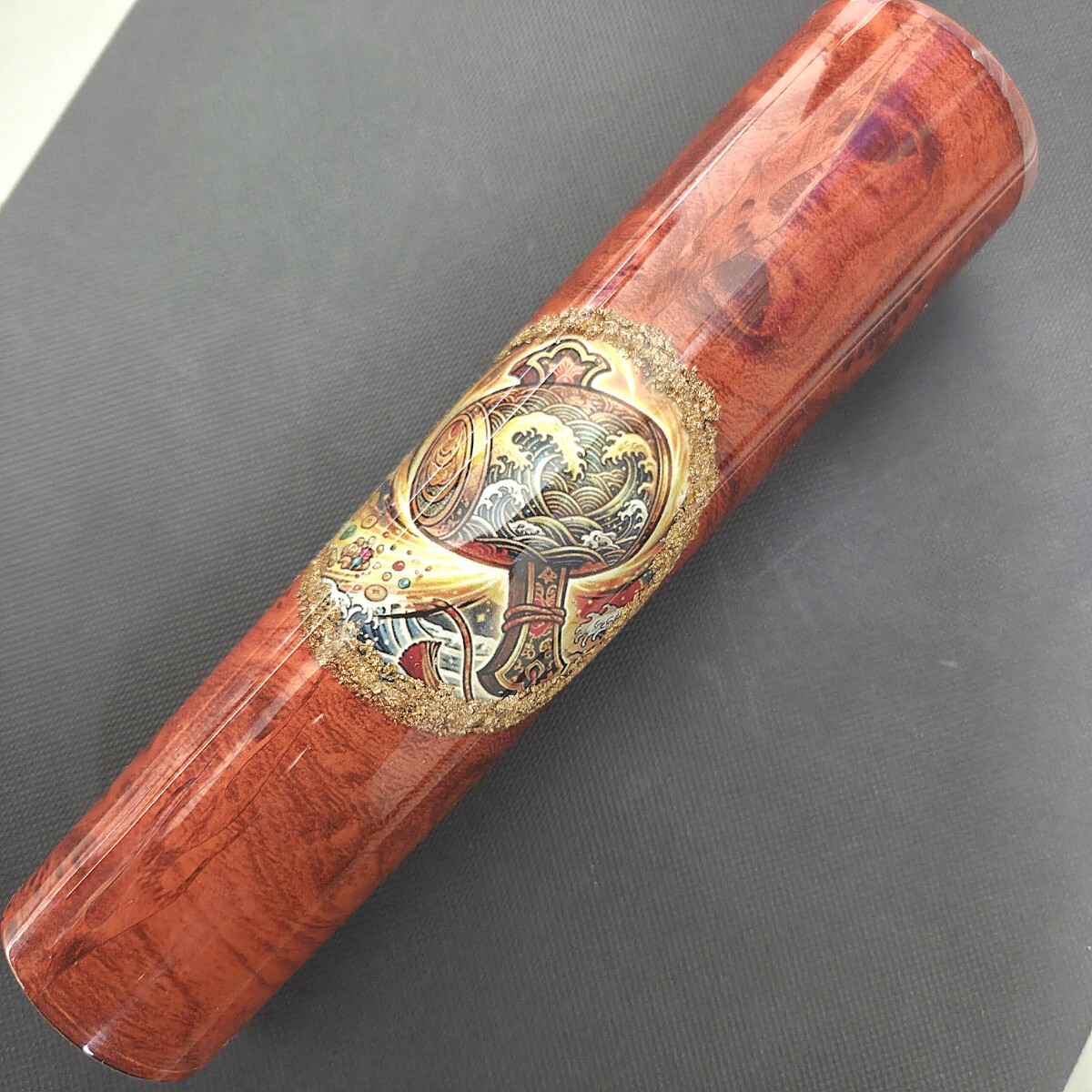 シフトノブ 水中花 トラック 旧車 軽トラ 金箔 ワンオフ 木目 打出の小槌 縁起 拍卖