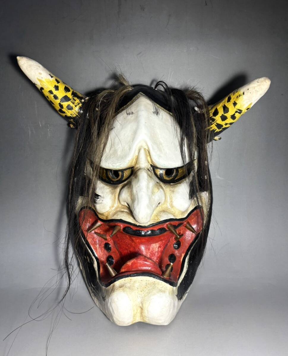 石見神楽面 般若 魔除け インテリア 伝統芸能 面 伝統工芸 島根拍卖