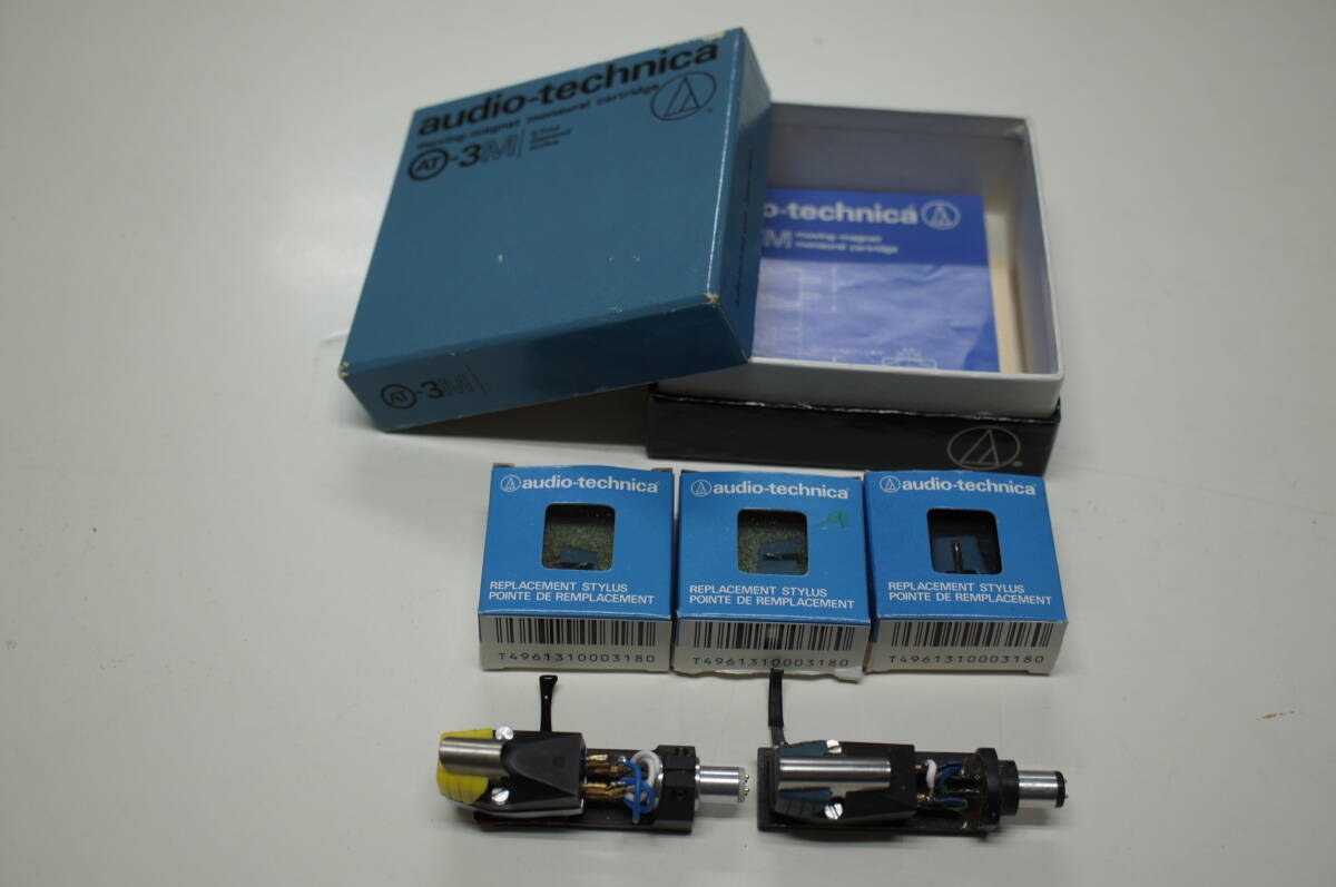 audio-technica オーディオテクニカ AT-3S AT-3M 3M用交換針3個(2個未使用)拍卖