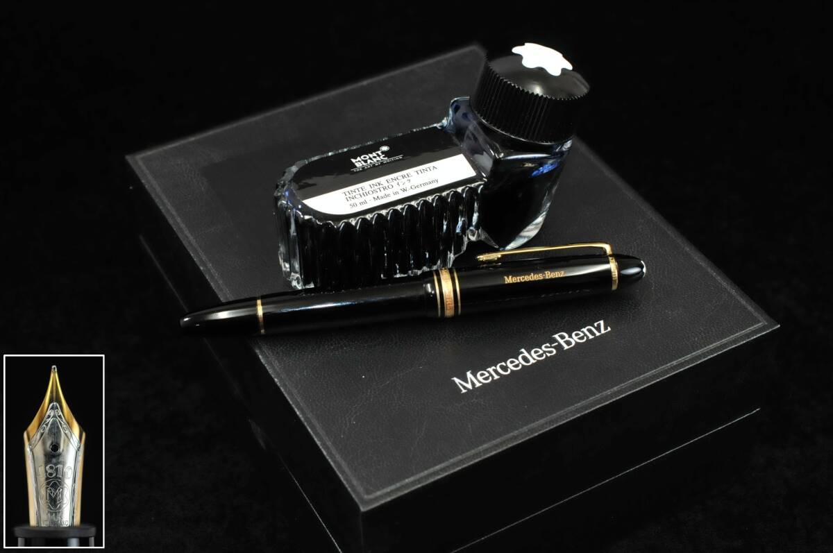 【万年筆】 MONTBLANC モンブラン メルセデス ベンツ マイスターシュテュック No.146 4810 14K 585 F 箱・インク付 33260122-1拍卖