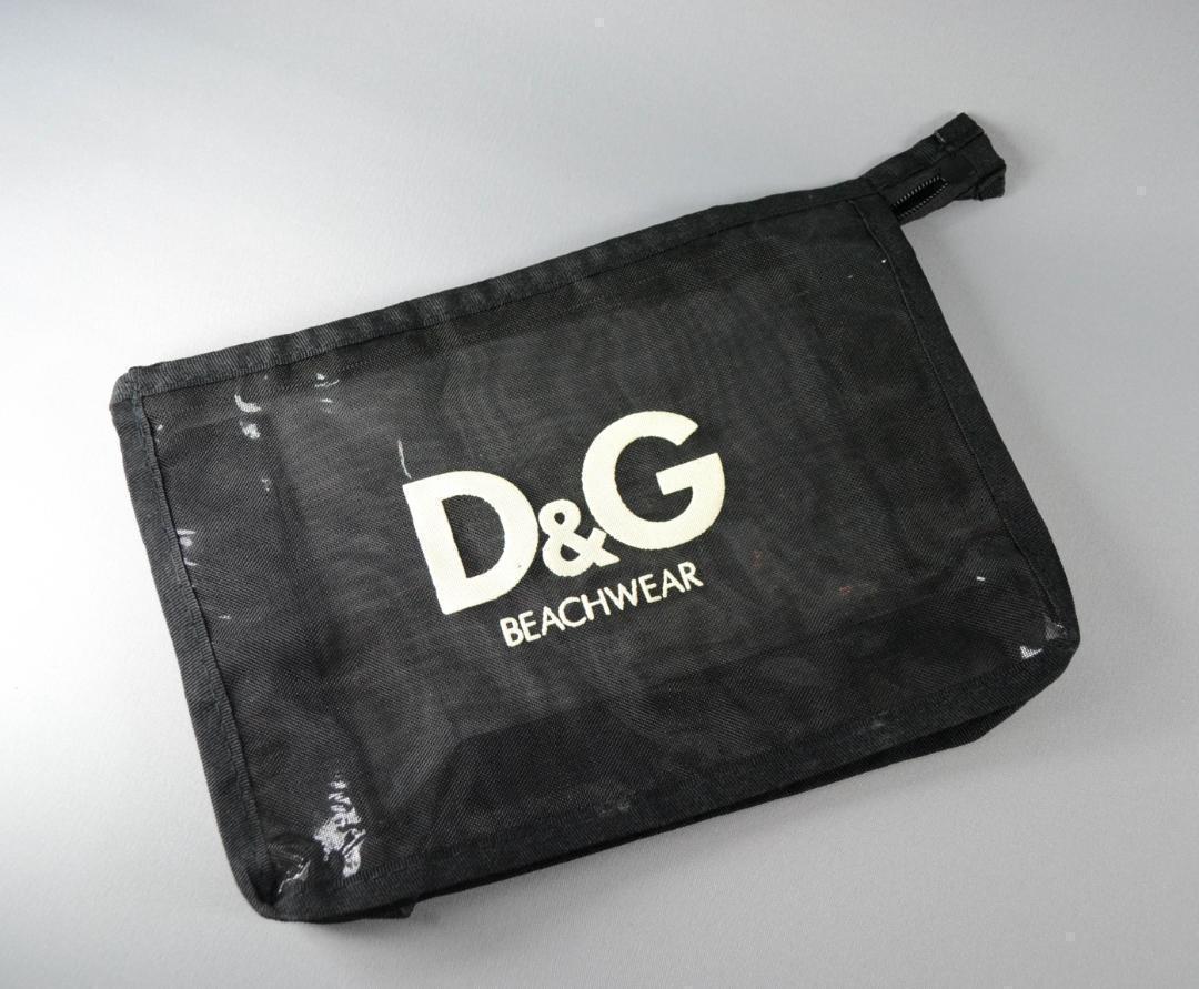 dgp5bk 新品未使用 D&G ディーアンドジー メッシュポーチ拍卖