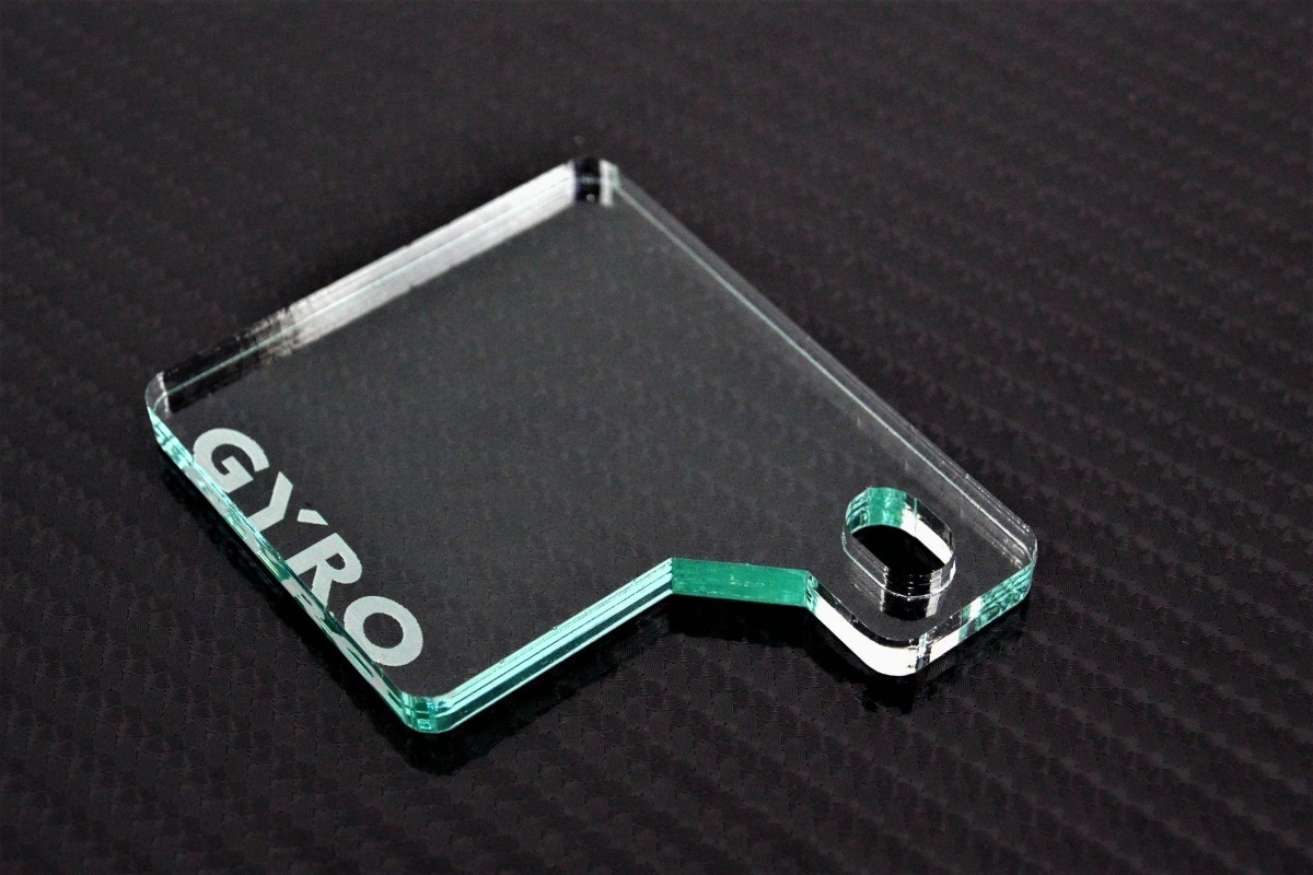J-51-1 GYRO ガラス調 自賠責ス テッカープレート 厚さ5mm ジャイロUP ジャイロX TD02 TD01 外装 ホイール 等の カスタム パーツ拍卖