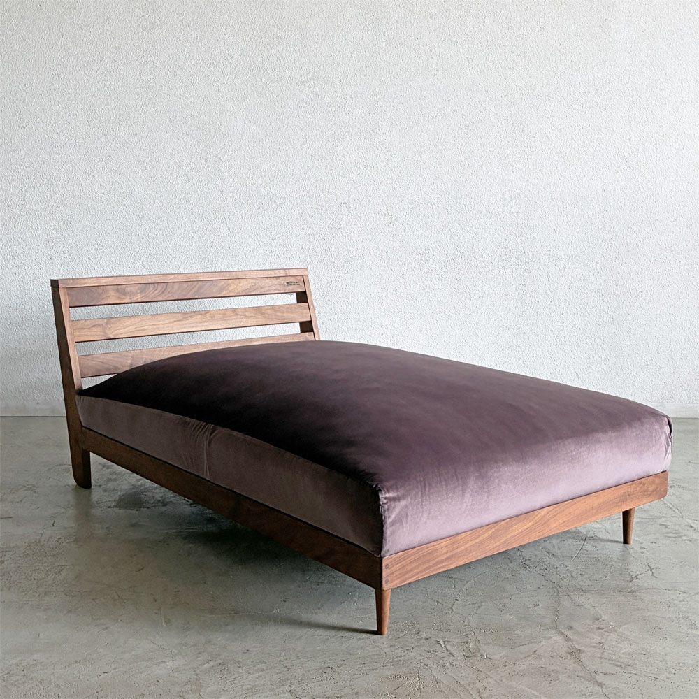 〓 マスターウォール MASTERWAL ヘヴン HEAVEN 950 SOFA アームレスカウチ100 ソファ ウォールナット無垢材 背もたれクッション欠品拍卖