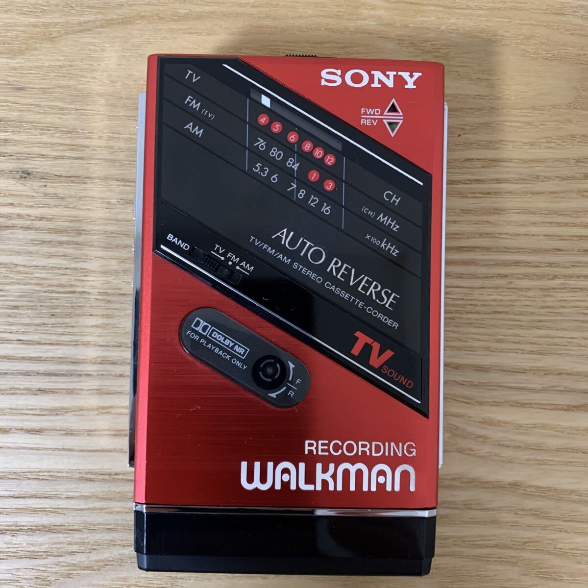 SONY WALKMAN ソニー ウォークマン WM-F202 カセットプレーヤー TV拍卖
