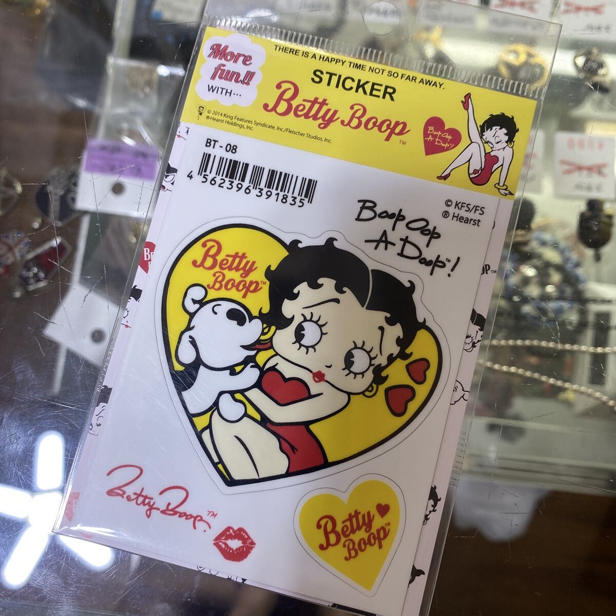 STICKER BT-ST08 Betty Boop ベティブープ ステッカー アメリカン雑貨拍卖