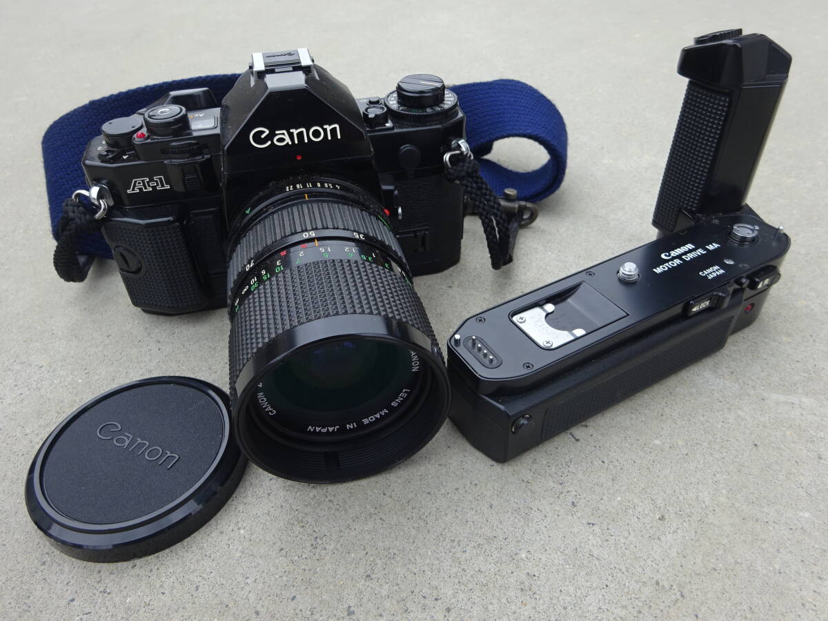 Canon キャノン AE-1 一眼レフ フィルムカメラ FD 35-70㎜ 1:4・MOTOR DRIVE MA拍卖