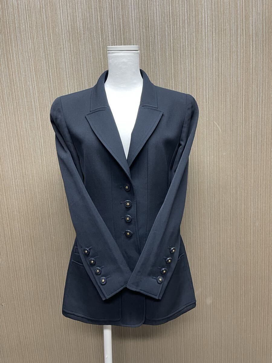 1000円~正規品 90年代 美品 シャネル CHANEL ロゴボタン沢山 ジャケット ヴィンテージ拍卖