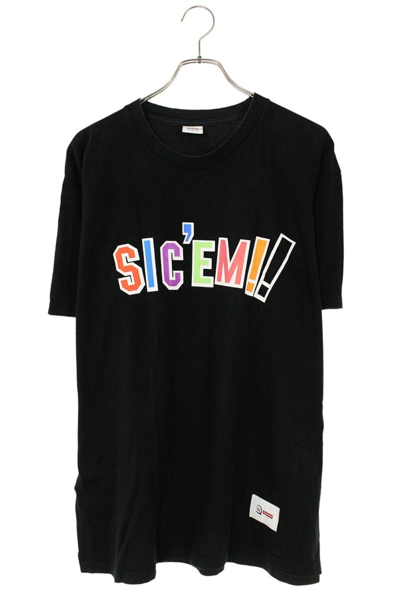 シュプリーム ダブルタップス サイズ:L 21AW Sic'em! Tee フロントプリントTシャツ 中古 SB01拍卖