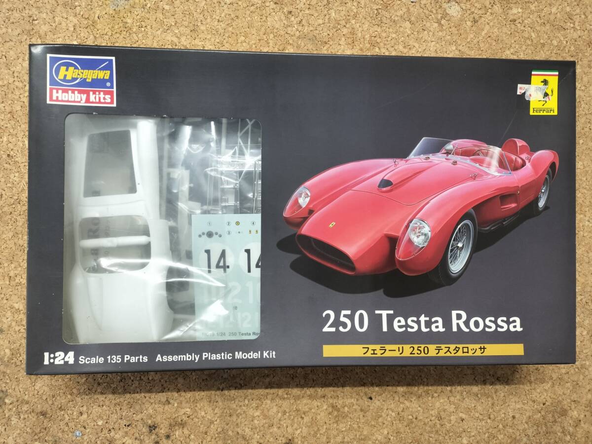 ハセガワ 1/24 フェラーリ250 テスタロッサ 未組み立て拍卖