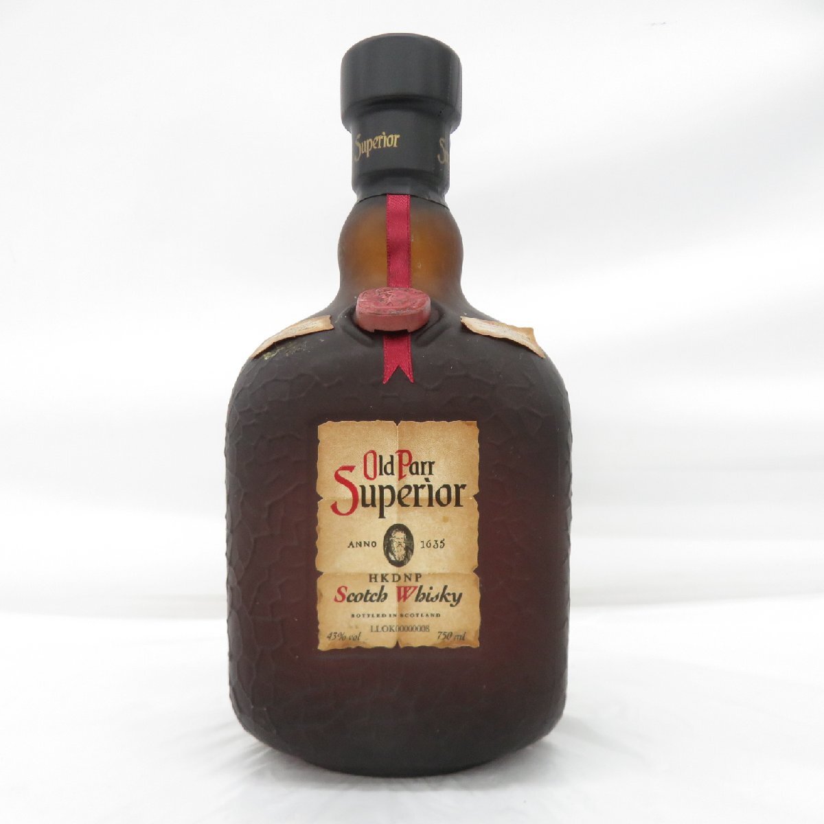 1円~【未開栓】Old Parr オールドパー スーペリア ウイスキー 750ml 43% 12044891 0323拍卖