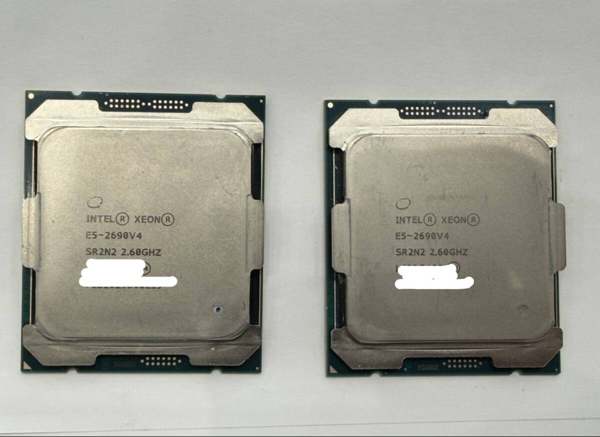 Intel Xeon E5-2690v4 V4 SR2N2 14C 2.6GHz 35MB 135W LGA2011-3 2個セット 在庫複数拍卖