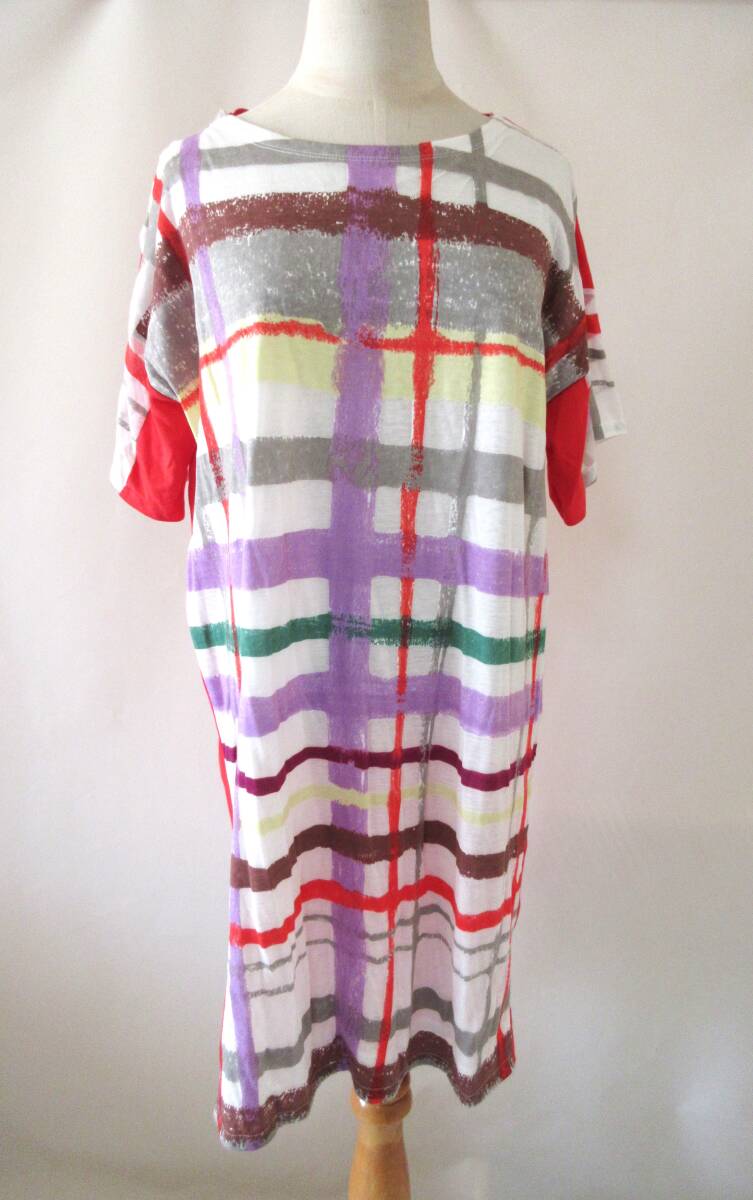(C14-25)TSUMORI CHISATO ツモリチサト ワンピース コットン レクセル 白赤拍卖