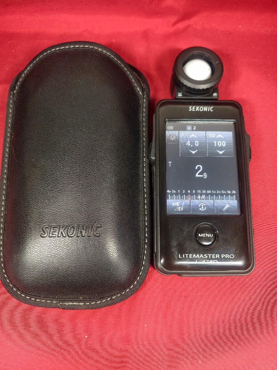 良品 SEKONIC LITEMASTER PRO L-478D 露出計 METER セコニック ケース付き拍卖