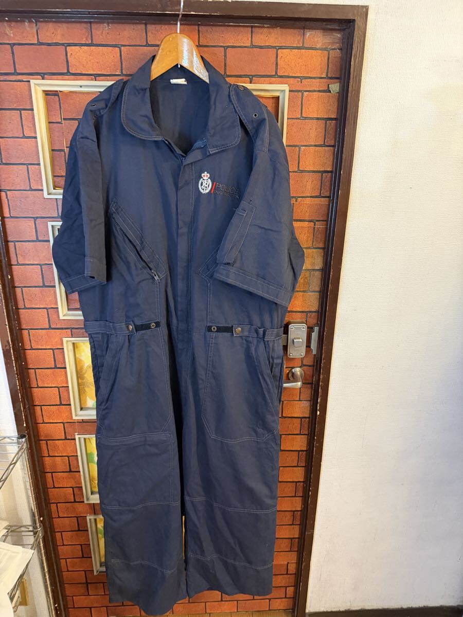 オールインワン ツナギ つなぎ イギリス系 ポリス系 ビックサイズ 半袖 重ね着 ユーロ古着拍卖