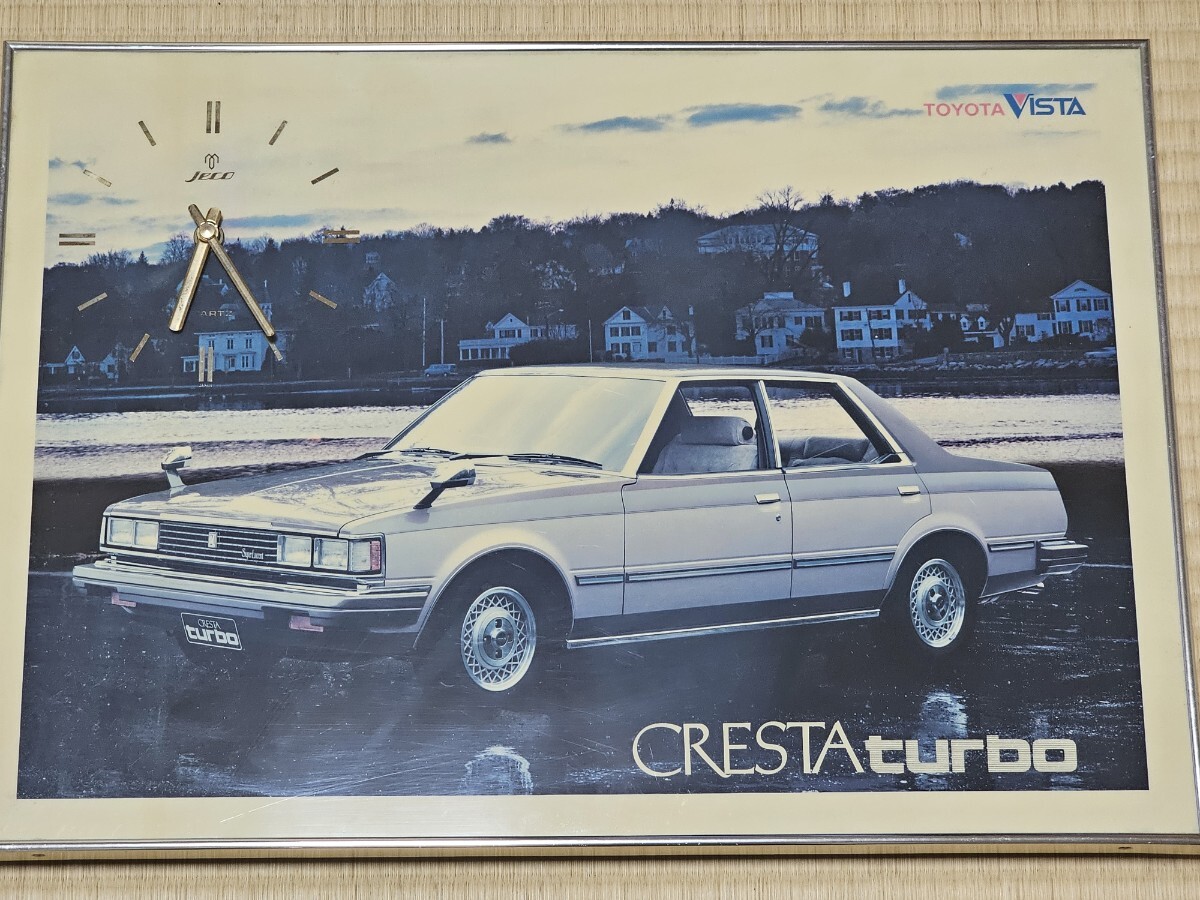 GX51 CRESTA 壁掛け時計 パネル時計 GX61 GX71 GX81 マーク2 クレスタ チェイサー GZ10 GZ20 GA61 MA61 希少 旧車 当時 街道レーサー拍卖