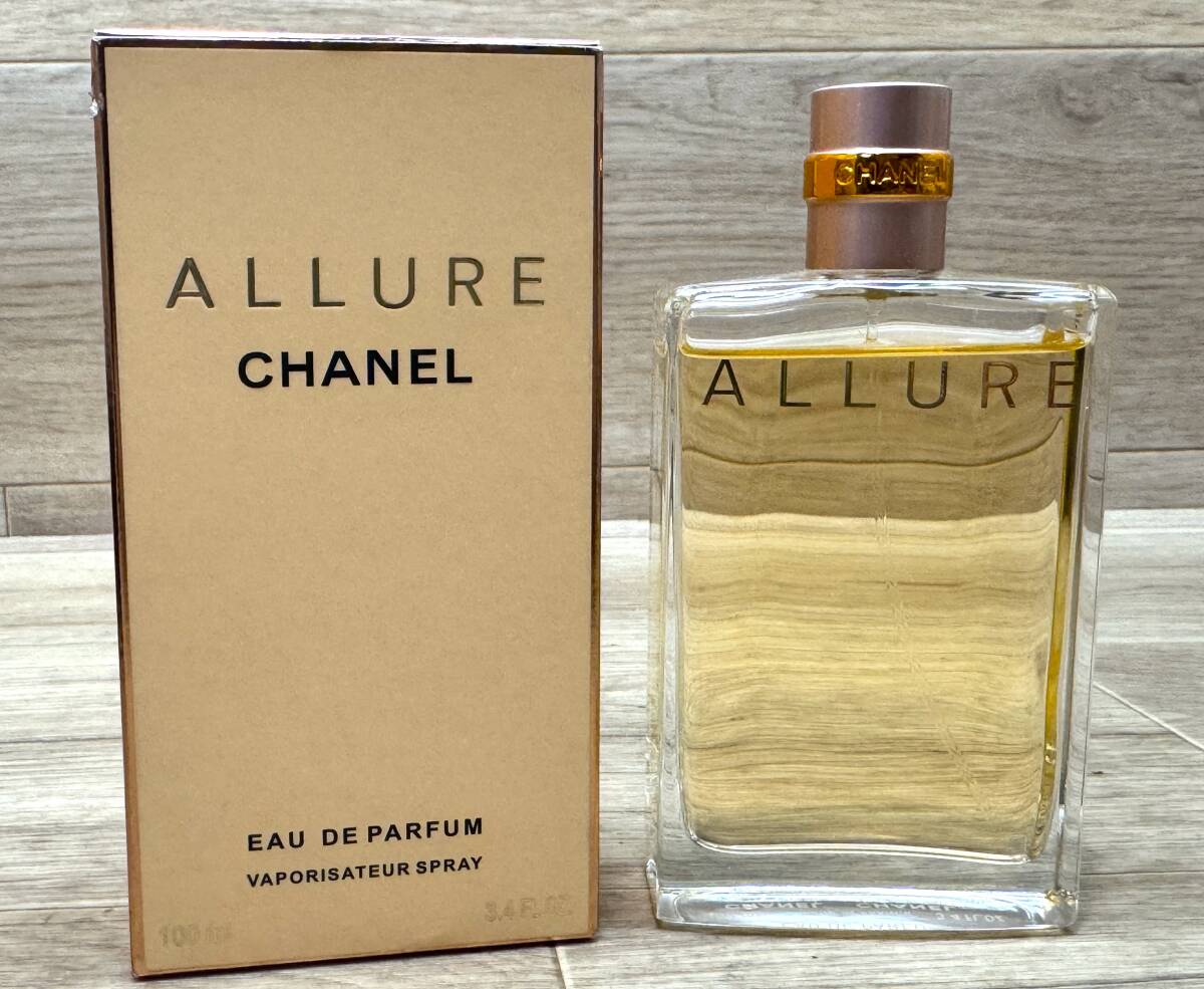 CHANEL アリュール オードゥ パルファム ヴァポリザター ALLURE 100ml 箱付 香水 9割拍卖