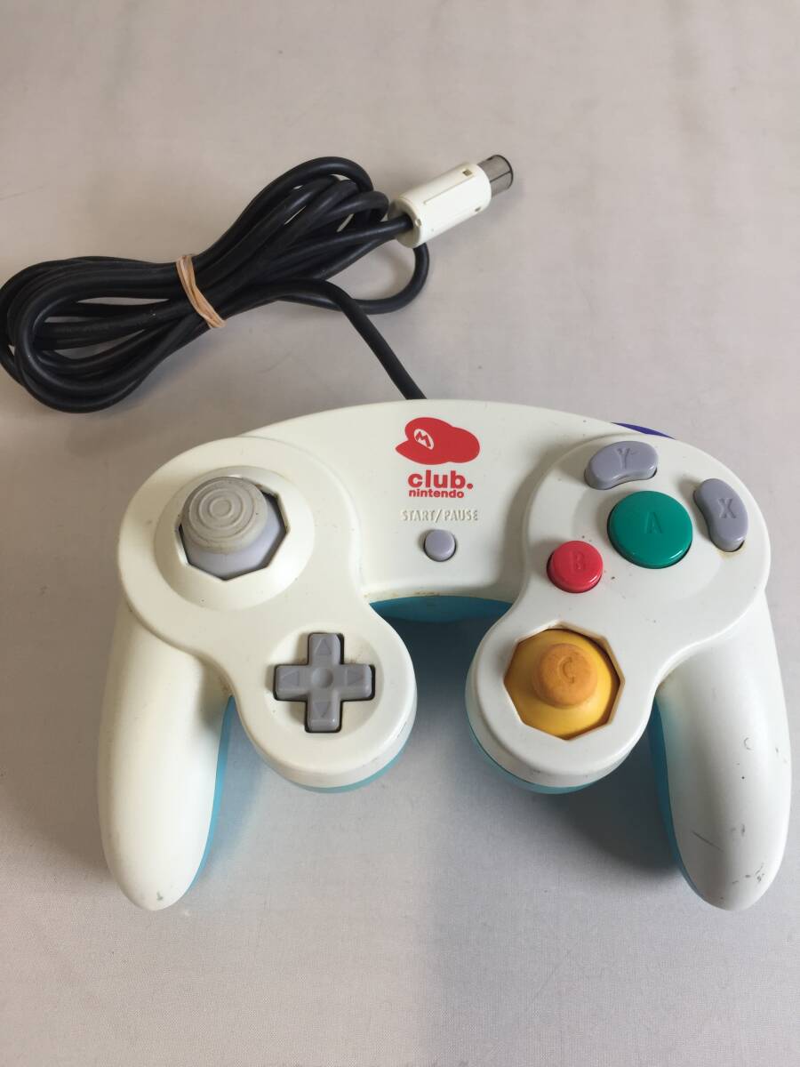 d-125 任天堂 ゲームキューブ コントローラー クラブニンテンドー 限定 ホワイト DOL-003 マリオ Nintendo GAMECUBE拍卖