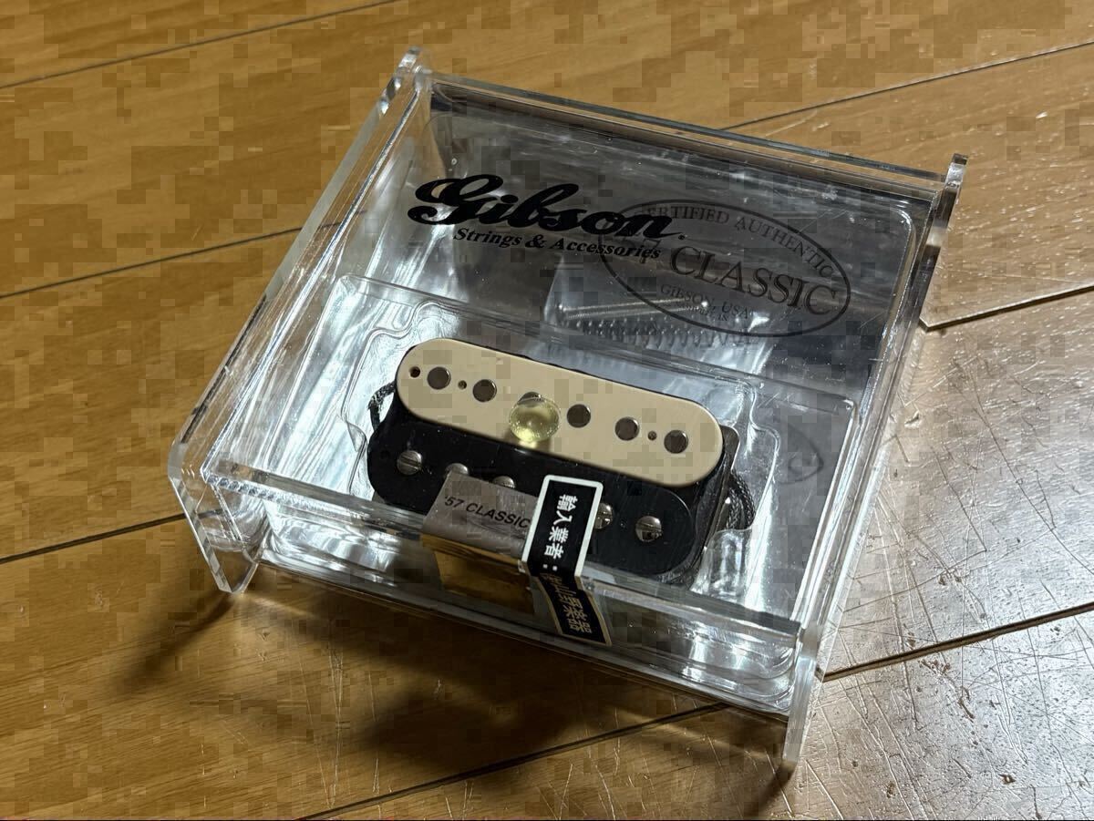 超貴重 未使用! 山野 ギブソン 1990年代 Gibson 57 Classic ゼブラ 山野楽器 シール あり PAF拍卖