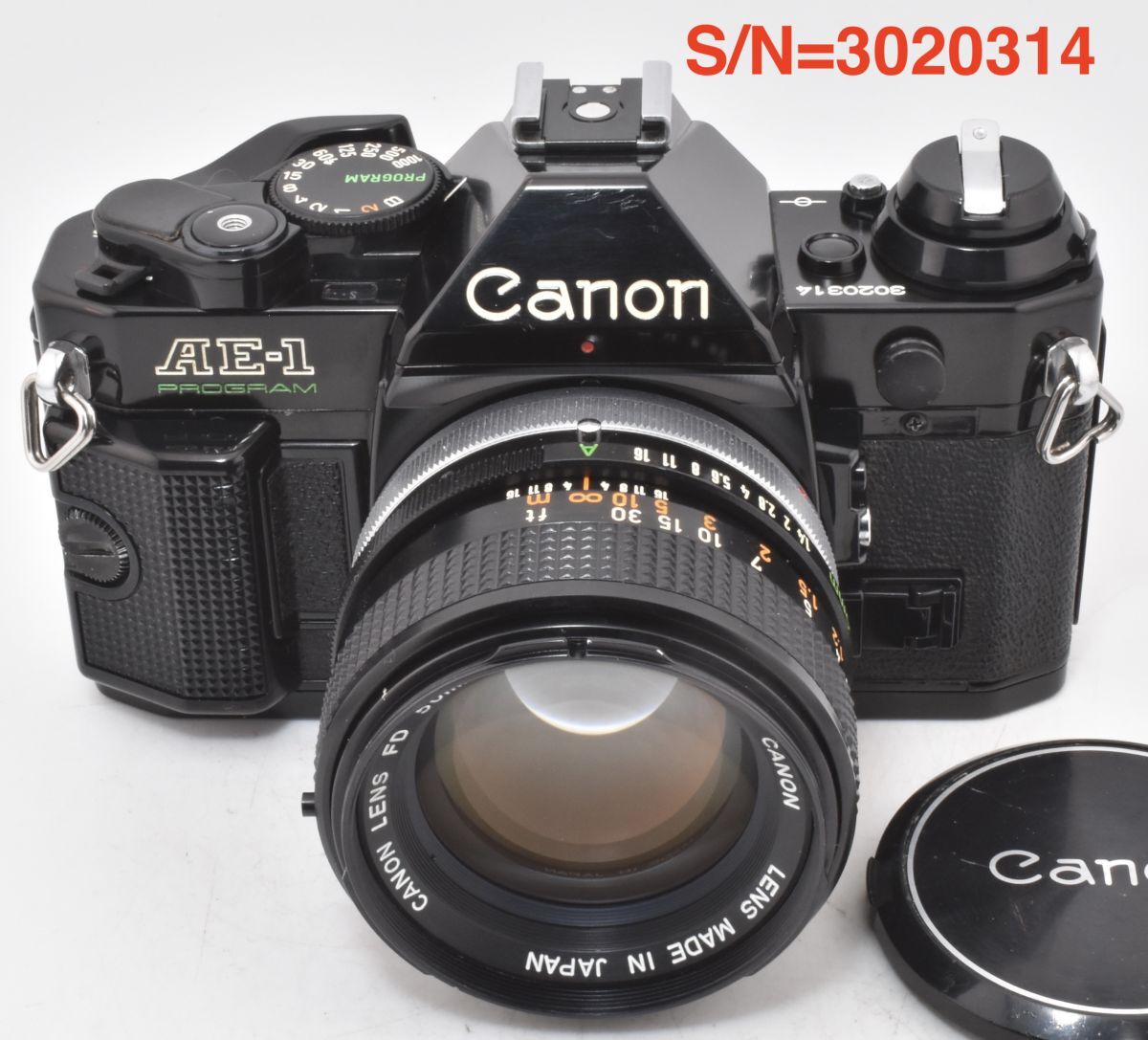 【EF-5RP測定】 AE-1 PROGRAM ブラック+FD50mm F1.4 S.S.C. P,S,機能OK_整備済(3020314_674T)拍卖